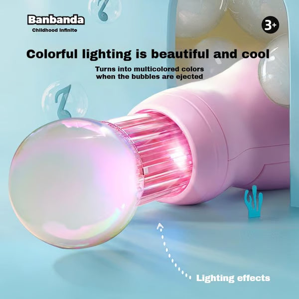 Childhood Infinite Smoke Bubble Machine Elastic Magic Wand-Gift Box Set