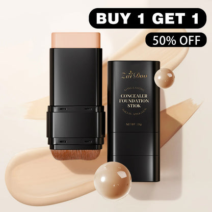 💥Final 3 Hours: 70%OFF🔥 Foundation Concealer Stick Dual-ended brush head for flawless skin