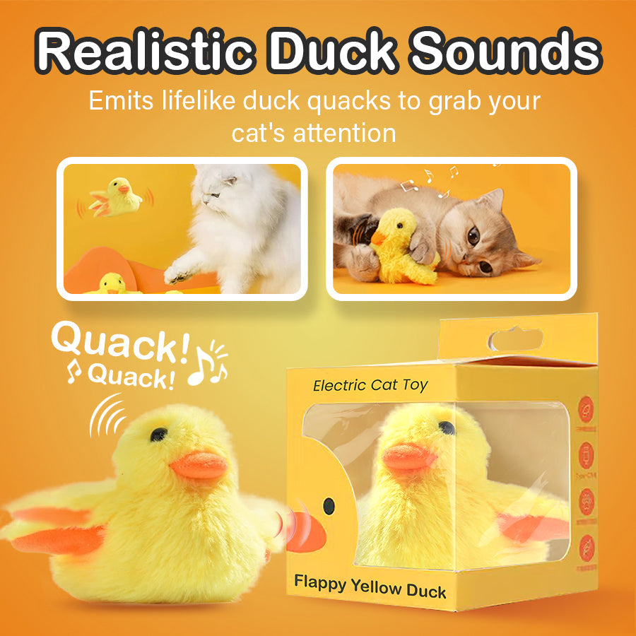Electric Cat Toy - Flappy Yellow Duck