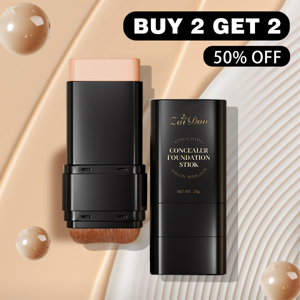 💥Final 3 Hours: 70%OFF🔥 Foundation Concealer Stick Dual-ended brush head for flawless skin
