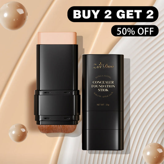 💥Final 3 Hours: 70%OFF🔥 Foundation Concealer Stick Dual-ended brush head for flawless skin