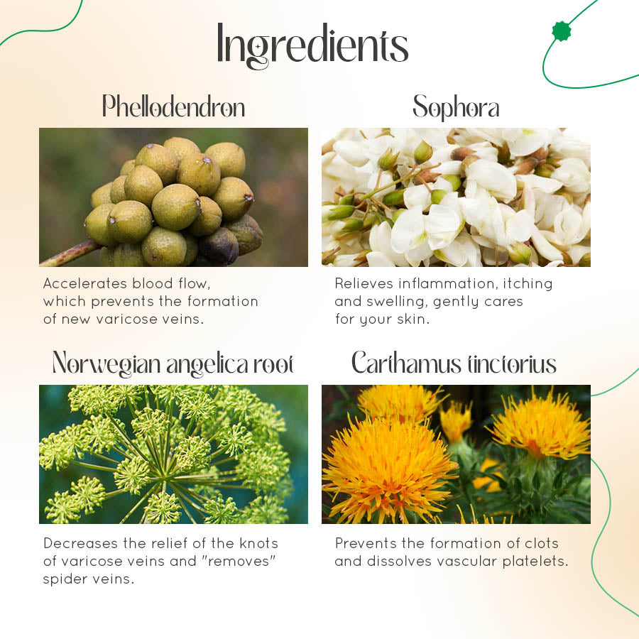 Leg Relief Varicose Veins Cream 50g for Pain and Swelling Body Care Lotions Comfort Skin Care