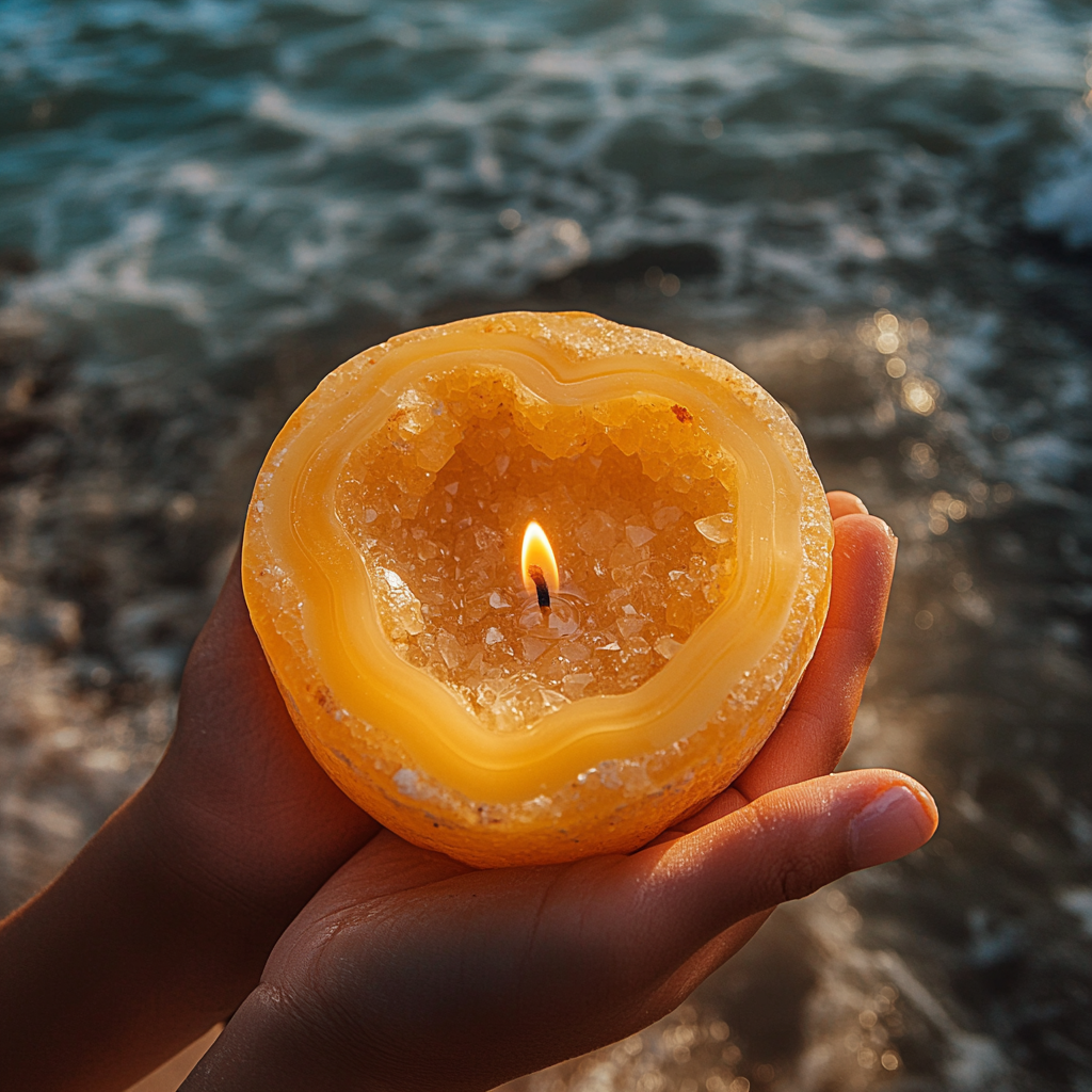 Last day: 45% off  2025 New Aura Crystal Candle